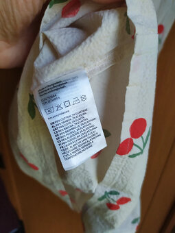 Nové letní šaty, třešně, H&M, vel. 128 - 4