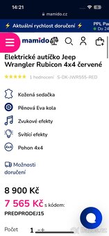 Elektrické autíčko Jeep 4x4 - 4