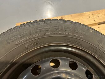 Plechové disky Kia 5.5Jx15 ET47 5x114.3 + zimní pneu - 4