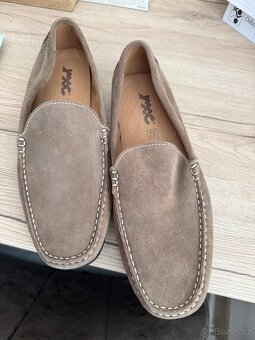 Pánské kožené mokasíny, nové - 4