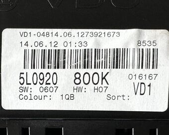Budíky naftové Maxidot 5L0920800K Škoda Yeti 5L r.v. 2013 - 4