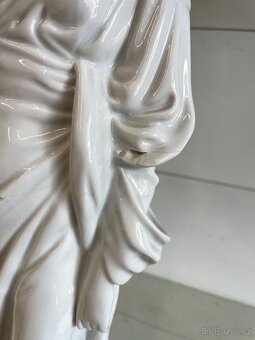 Velká porcelánová socha Milenci Royal DUX poškozená - 4