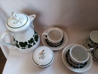 Míšeň, Meissen - porcelánová sada - vinná réva - 4