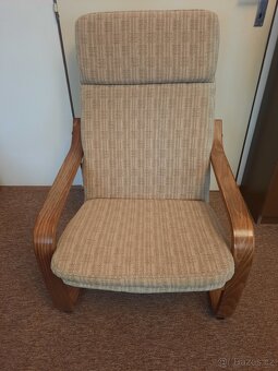 Polohovací křeslo a taburet - 4