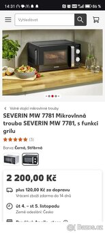 Mikrovlnná trouba Severin s grilem - Nová - 4