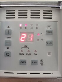 Teplovzdušný konvektor 2200w - 4