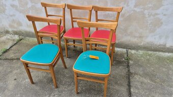 Retro koženkové židle Ton (č.43) - 4