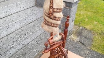 Krásný starý kolovrat 120 cm - 4