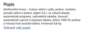 Multifunkční pomalý hrnec Sencor - 4