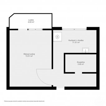 Pronájem bytu 1+1, 33 m², Uherské Hradiště - 4
