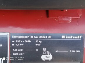 Prodám Bezolejový kompresor Einhell TH-AC 200/24 OF - 4