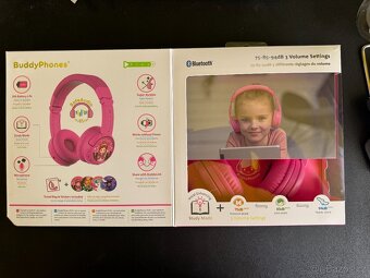 Dětská růžová sluchátka BuddyPhones - 4