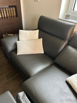 Kožená sedačka-polohovací - 4