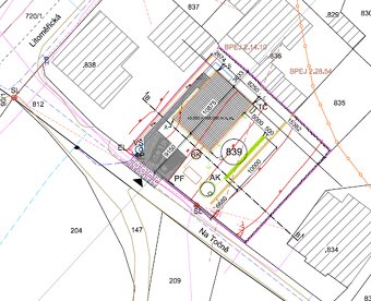 Stavební pozemek 601 m² s projektem dvoupodlažního RD - 4