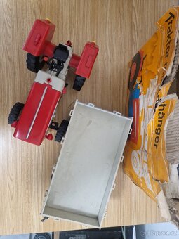 Stará hračka traktor Piko Anker, funkční - 4