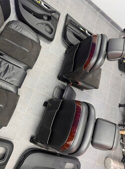 INTERIER SEDADLA AUDI A8 D4 ČERNÁ KŮŽE ALCANTARA - 4