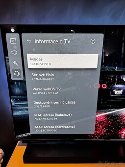 LG OLED65C22 – 65” OLED EVO – Perfektní stav – TOP obraz - 4