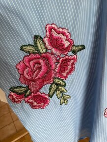 Zara delší tunika halenka minišaty vel. S volnější střih - 4