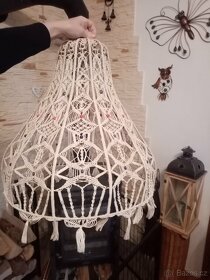 Ručně drhaný kryt na lustr - 4