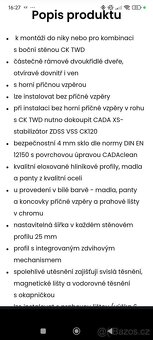 Dvoukřídlé sprchové dvere - 4