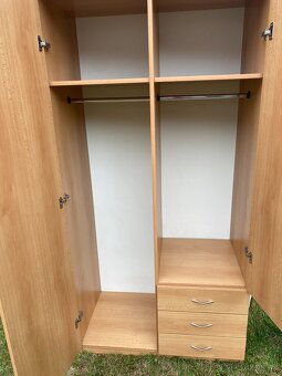 skříň šatní skříň velká skříň lamino buk skříň - 4