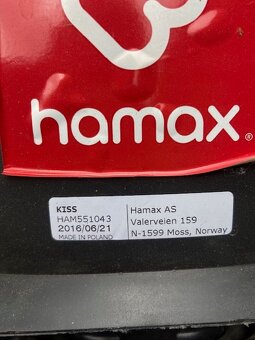 Hamax KISS dětská sedačka na kolo do 22 kg - 4