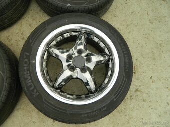 alu kola 5x100+letní pneu 6mm,R15 Fabia - 4