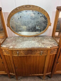 Francouzská komoda s mramorem (134018) - 4