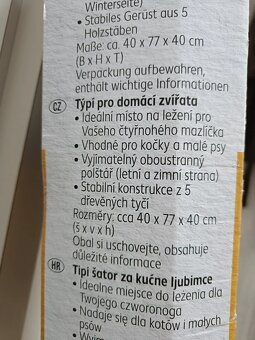 Luxusní pelíšek pro kočku nebo psa - týpí - nový - 4