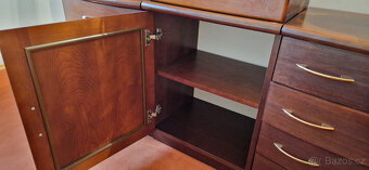 Sestava modulárních skříněk, obývací stěna masiv/dřevotříska - 4