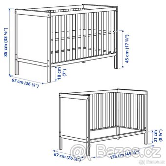 SUNDVIK IKEA detska postel + ZDARMA MATRACE/ SPĚCHÁ - 4