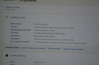 PC Dell 7050 Micro i5/12GB/SSD 256GB/záruka - 4