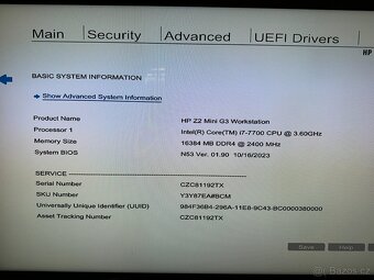 HP Z2 mini G3 workstation s NVIDIA Quadro M620 - 4