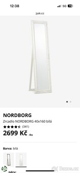 Zrcadlo z Jysku Nordborg použité - 4