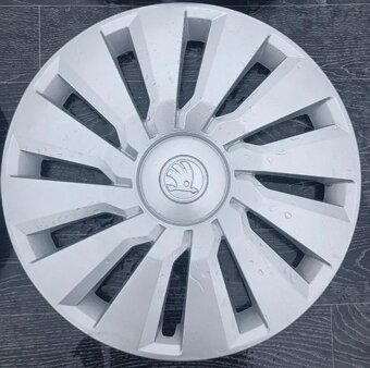 Poklice Škoda 16" - Sada 4ks TOP stav - 4