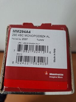 Manfrotto 290 series monopod - 4