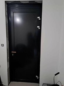 Vchodové hliníkové dveře Reál 9005 - 4