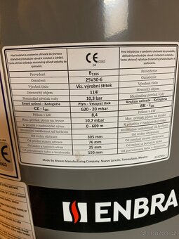 Plynový bojler Enbra Rheem 114 litrů - 4