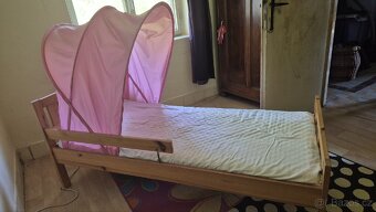 Dětská postýlka 160x80 včetně baldachýnu - 4