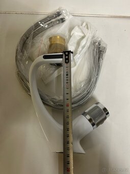 Koupelnová baterie bílá 19 cm - 4