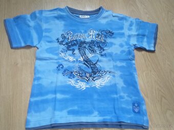 CHLAPECKÁ TRIČKA 4 KUSY vel.128,7-8 LET - 4