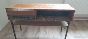 Stará televize a rádio s gramofonem TESLA - 4