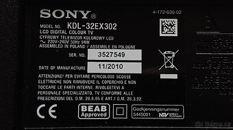 Televize Sony Bravia KDL-32EX302 - 4