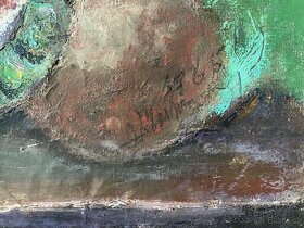 Prodám obraz zátiší s jídlem - 104x80 cm - 4