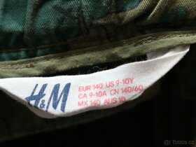 Plátěné kraťasy H&M, vel. 140 - 4