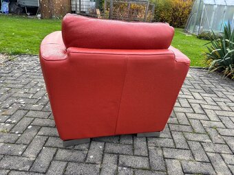 LUXUSNÍ ZNAČKOVÉ   KOŽENÉ  ITALSKÉ KŘESLO NATUZZI - 4