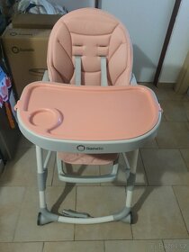 Dětská jídelní židlička Lionelo Cora v eco kůži - 4