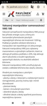 Vakuový zvedací manipulátor KLANER - 4