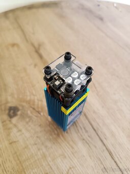 Modul laseru s optikou, 450 nm (modrý), 12V, 5500mW, komplet - 4