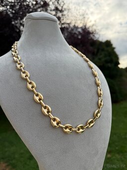 Zlatý řetěz 70g - 585 14k - 70cm - 12mm - NOVÝ ZLATO - VZOR - 4